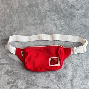 Big Bud Press 5 Pocket Hip Fanny Pack Bag Red